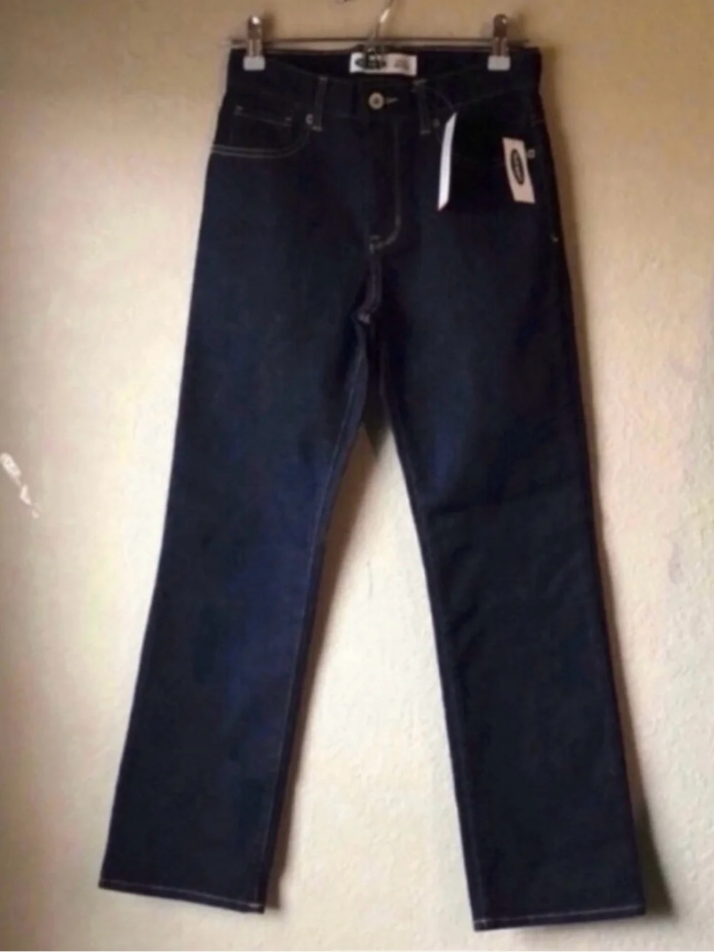 New Old Navy Jeans Boys Dark Wash Athletic Straight Leg Denim Blue Jeans Size 12